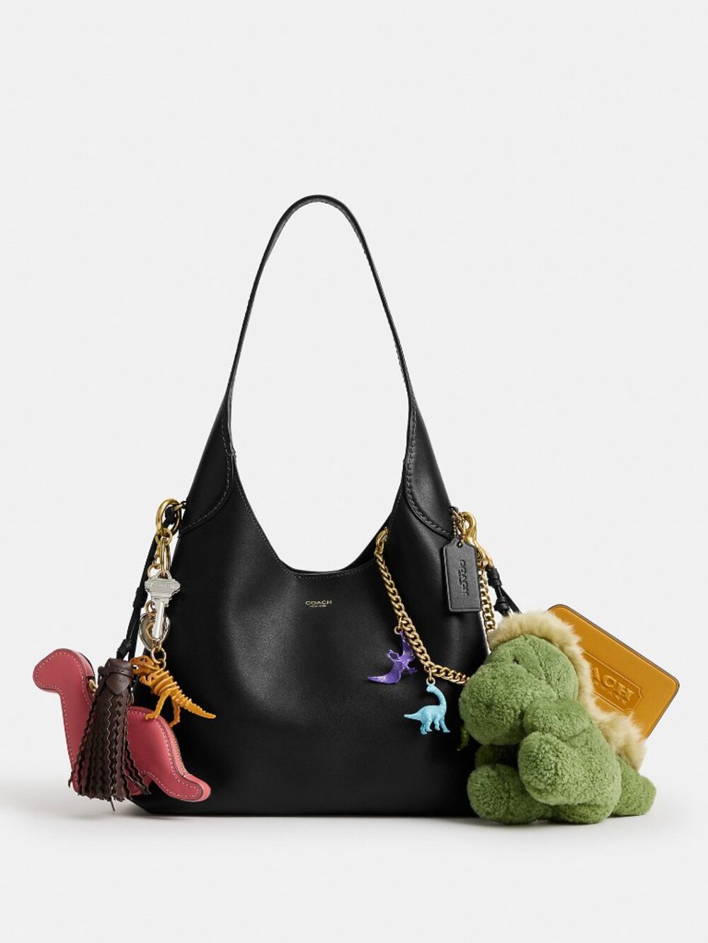 Coach Rexy 10th Birthday Brooklyn Shoulder Bag 28 With Charms